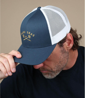 Trucker Dark Seas Fischspeer Murre navy